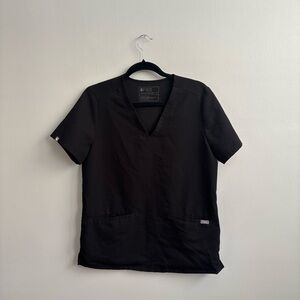 Figs Catarina 2 Pocket V Neck Short Sleeve Scrub Top